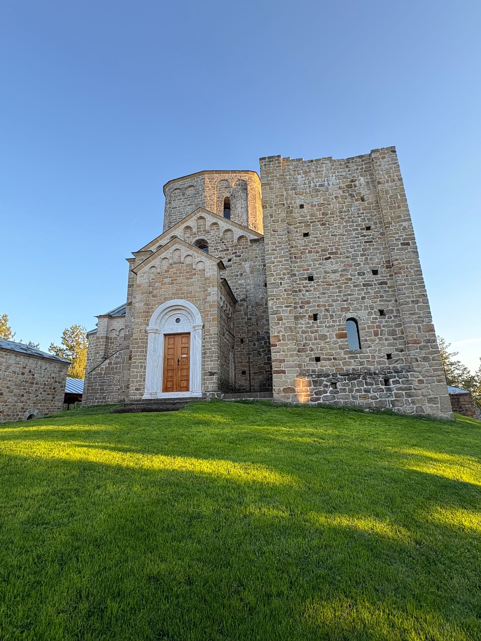 Medieval castle on hill